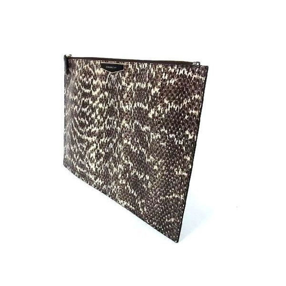 Givenchy Brown Clutch Python Bag Second Bag - image 3